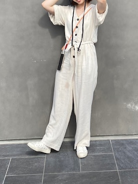 「アイテム（オールインワン・サロペット）」を使った、Kobushi ☺︎さん（レディース・158cm）の夏コーディネート