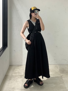 「SCULPTOR（スカルプター）のアイテム」を使った、Tane🌷さん（レディース・161cm）の夏コーディネート