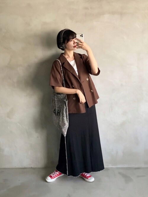 MUHET（ミュエータ）の「リネン混ダブルブレストジャケット