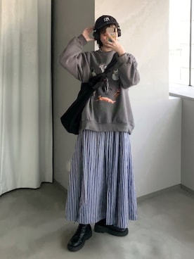 Tane🌷さん（レディース・161cm）の冬コーディネート