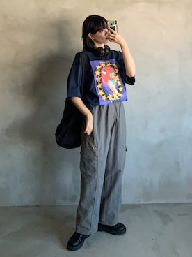「韓国コーデ」｜「アイテム（その他）」を使った、Tane🌷さん（レディース・161cm）の秋コーディネート
