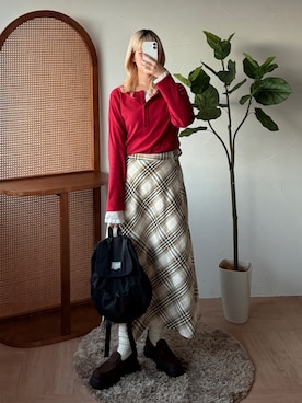 Tane🌷さん（レディース・161cm）の冬コーディネート