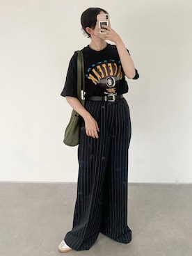 「アイテム（トートバッグ）」を使った、Tane🌷さん（レディース・161cm）の夏コーディネート