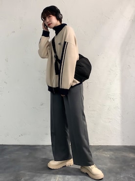 「kutir（クティール）のアイテム」を使った、Tane🌷さん（レディース・161cm）の冬コーディネート