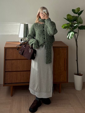 「MUHET（ミュエータ）のアイテム」を使った、Tane🌷さん（レディース・161cm）の冬コーディネート