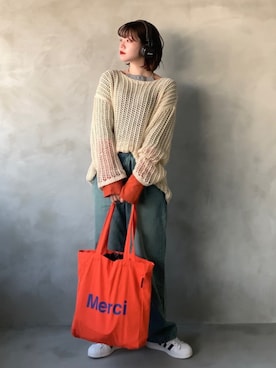 「#オトナカジュアル」｜「アイテム（その他）」を使った、Tane🌷さん（レディース・161cm）の冬コーディネート