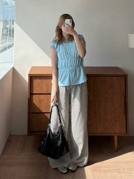 「MUHET（ミュエータ）のアイテム」を使った、Tane🌷さん（レディース・161cm）の春コーディネート