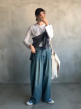 Tane🌷さん（レディース・161cm）の春コーディネート