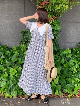 「kutir（クティール）のアイテム（帽子）」を使った、Tane🌷さん（レディース・161cm）の春コーディネート