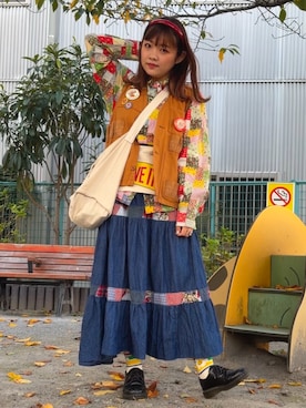 「アイテム（食器/キッチン）」を使った、すずさん（レディース・158cm）の秋コーディネート