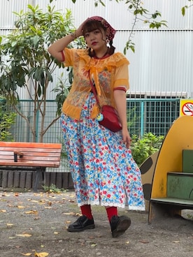 「coen（コーエン）のアイテム」を使った、すずさん（レディース・158cm）の夏コーディネート