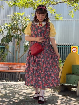 「レトロ」｜すずさん（レディース・158cm）の夏コーディネート