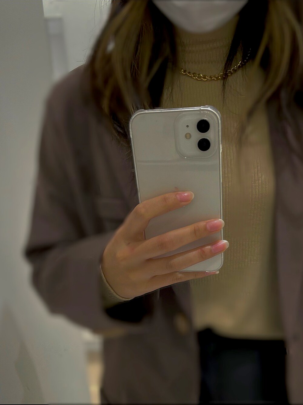 「ジャケット、ジャケットスタイル、タートルネックニット、ユニクロ」｜「UNIQLOのアイテム（ニット/セーター、ベージュ系）」を使った、Natsuさん（レディース・163cm）の冬コーディネートの1枚目の写真