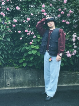 「Afends（アフェンズ）のアイテム」を使った、やまちゃんさん（メンズ・173cm）の秋コーディネート