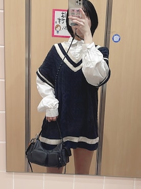 「しまむら（シマムラ）のアイテム」を使った、あんなさん（骨格ナチュラル・レディース・163cm）の秋コーディネート
