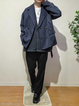 「JUNRED（ジュンレッド）のアイテム」を使った、HIBIKI　さん（メンズ・164cm）の冬コーディネート