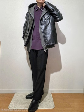 「Dedes（デデス）のアイテム」を使った、HIBIKI　さん（メンズ・164cm）の冬コーディネート