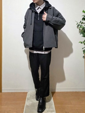 「Adoon plain（アドーンプレーン）のアイテム」を使った、HIBIKI　さん（メンズ・164cm）の冬コーディネート