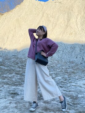 「MERCURYDUO（マーキュリーデュオ）のアイテム（ショルダーバッグ）」を使った、Ting Hui Lin🇹🇼さん（レディース・158cm）の冬コーディネート