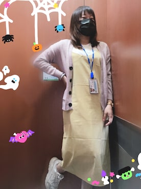 「通勤穿搭」｜「アイテム（ワンピース/ドレス）」を使った、Ting Hui Lin🇹🇼さん（レディース・158cm）の秋コーディネート
