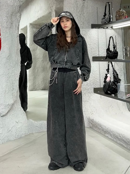 ウィメンズ ジップアップパーカー F-GYRY-CROP（スウェット）｜DIESEL