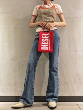 北川 七海 (DIESEL)さん（レディース・166cm）の春コーディネート