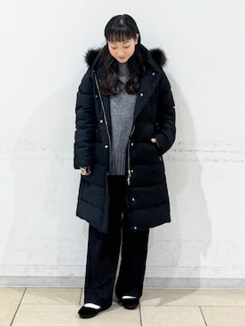 「アイテム（ダウンジャケット/コート）」を使った、B:MING by BEAMS WOMENさん（レディース・149cm）の秋コーディネート