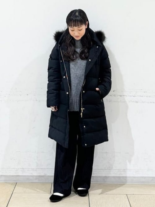 B:MING by BEAMS 河田 ロング ダウンコート ブラック Lサイズ B：MING by BEAMS ダウンコート ダウンジャケット 「ビームスの百名品