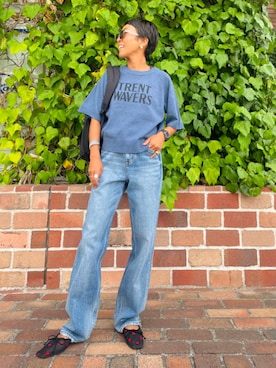 「B:MING by BEAMS（ビーミングバイビームス）のアイテム（ニット/セーター）」を使った、B:MING by BEAMS WOMENさん（レディース・152cm）の秋コーディネート