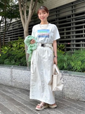 「SHAKA（シャカ）のアイテム」を使った、B:MING by BEAMS WOMENさん（レディース・162cm）の春コーディネート