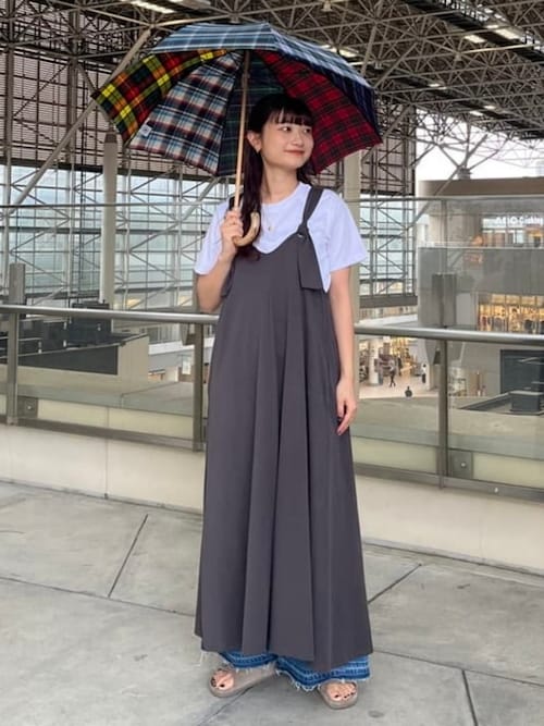 ワンピース min 小さいサイズ]ストレッチギンガムワンピース(ワンピース