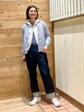 「DANTON（ダントン）のアイテム」を使った、B:MING by BEAMS WOMENさん（レディース・167cm）の冬コーディネート