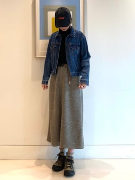 「Gジャン」｜「アイテム（ブルゾン）」を使った、B:MING by BEAMS WOMENさん（レディース・173cm）の秋コーディネート