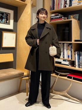 「アイテム（ピーコート）」を使った、B:MING by BEAMS WOMENさん（レディース・160cm）の秋コーディネート