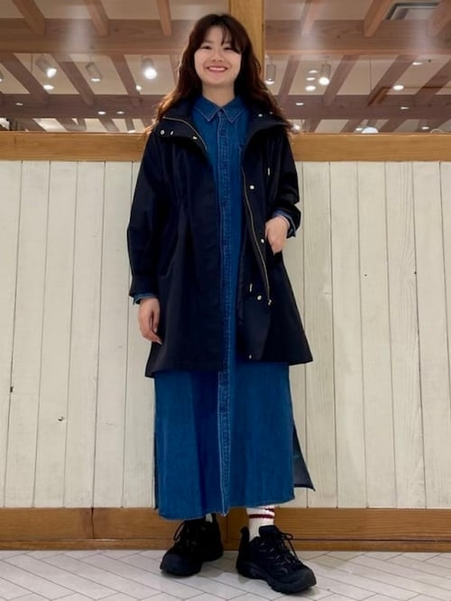 ビームスの百名品】【別注】Lee / デニム シャツ ワンピース（S