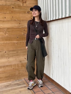 「アイテム（腕時計）」を使った、B:MING by BEAMS WOMENさん（レディース・167cm）の秋コーディネート