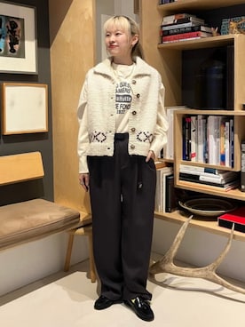 「B:MING by BEAMS（ビーミングバイビームス）のアイテム（スウェット）」を使った、B:MING by BEAMS WOMENさん（レディース・156cm）の秋コーディネート