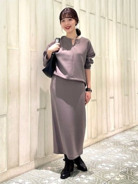 「アイテム（クラッチバッグ）」を使った、B:MING by BEAMS WOMENさん（レディース・161cm）の秋コーディネート