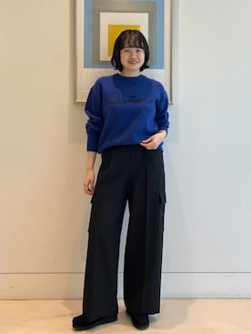 「B:MING by BEAMS（ビーミングバイビームス）のアイテム（ニット/セーター）」を使った、B:MING by BEAMS WOMENさん（レディース・162cm）の秋コーディネート