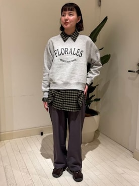 「B:MING by BEAMS（ビーミングバイビームス）のアイテム（スウェット）」を使った、B:MING by BEAMS WOMENさん（レディース・161cm）の秋コーディネート