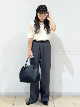 「B:MING by BEAMS（ビーミングバイビームス）のアイテム（ニット/セーター）」を使った、B:MING by BEAMS WOMENさん（レディース・149cm）の秋コーディネート