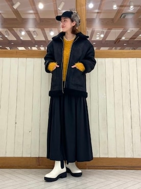 B:MING by BEAMS WOMENさん（レディース・163cm）の冬コーディネート