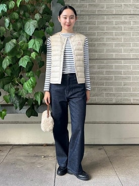 「DANTON（ダントン）のアイテム」を使った、B:MING by BEAMS WOMENさん（レディース・166cm）の秋コーディネート