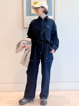 「Lee（リー）のアイテム」を使った、B:MING by BEAMS WOMENさん（レディース・158cm）の夏コーディネート