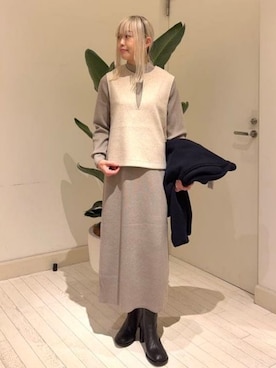 「アイテム（ワンピース/ドレス）」を使った、B:MING by BEAMS WOMENさん（レディース・157cm）の秋コーディネート