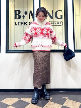 B:MING by BEAMS WOMENさん（レディース・161cm）の冬コーディネート