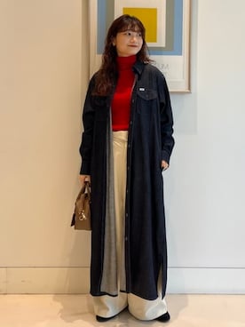 「B:MING by BEAMS（ビーミングバイビームス）のアイテム（ニット/セーター）」を使った、B:MING by BEAMS WOMENさん（レディース・160cm）の秋コーディネート