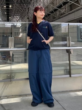 「Russell Athletic（ラッセルアスレティック）のアイテム（パーカー）」を使った、B:MING by BEAMS WOMENさん（レディース・160cm）の春コーディネート