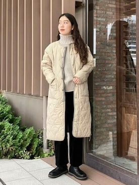 「Gramicci（グラミチ）のアイテム（ジャケット/アウター）」を使った、B:MING by BEAMS WOMENさん（レディース・165cm）の秋コーディネート