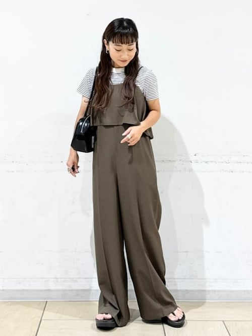 洗える】フレア オールインワン（S～M）（つなぎ/オールインワン